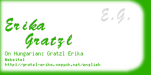 erika gratzl business card